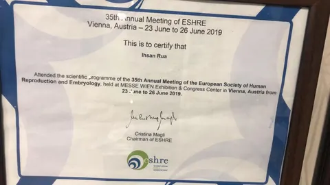 Op. Dr. İhsan Rua — 35th Annual Meeting of ESHRE