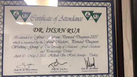 Op. Dr. İhsan Rua — Fetal Medicine, Prenatal Diagnosis–2005