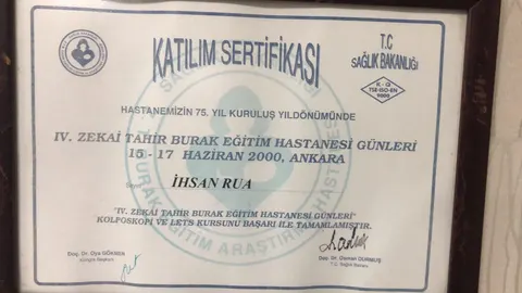 Op. Dr. İhsan Rua — IV. Zekai Tahir Burak Eğitim Hastanesi Günleri – Kolposkopi ve LETS Kursu
